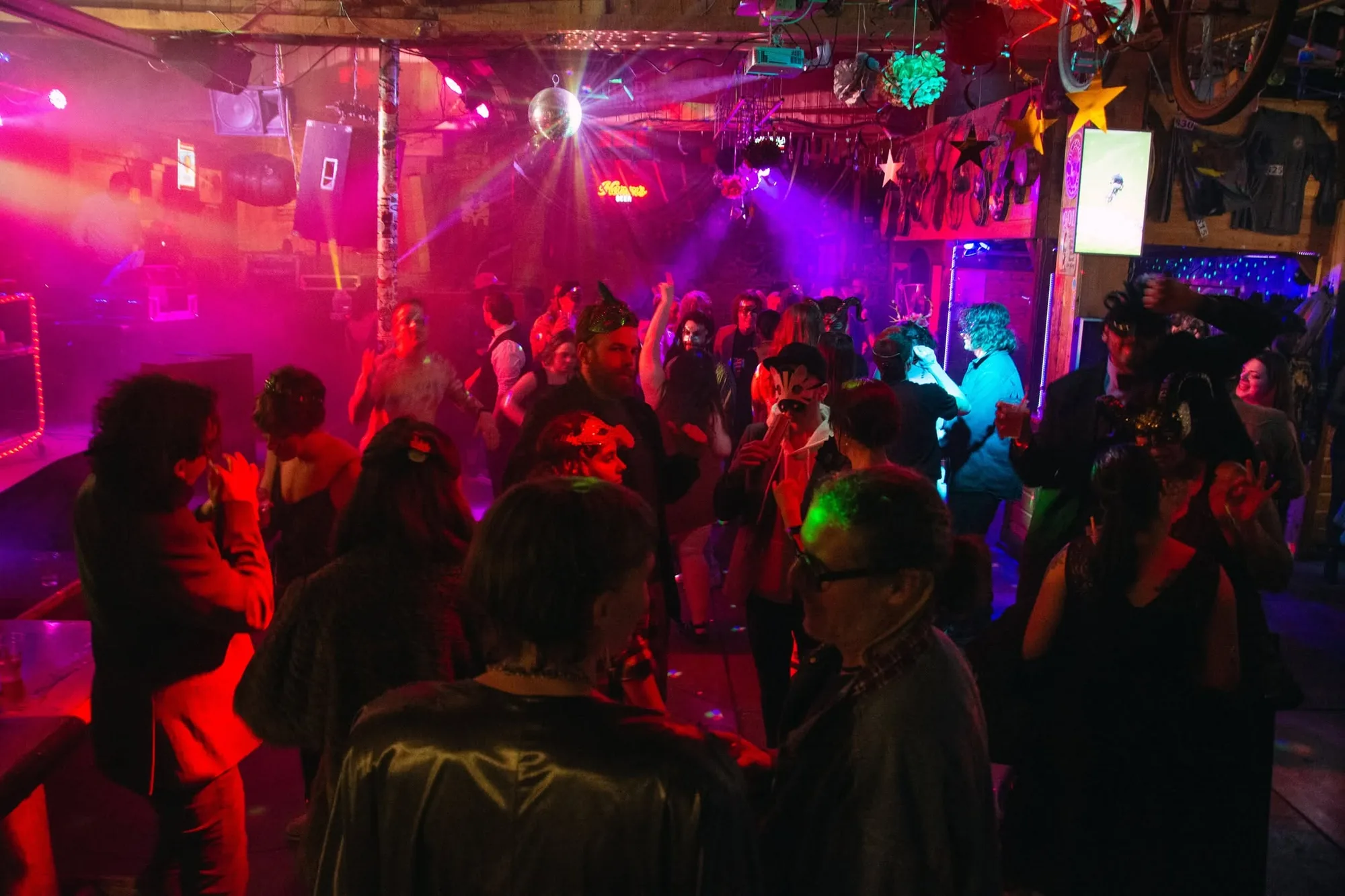 A costumed night on the floor